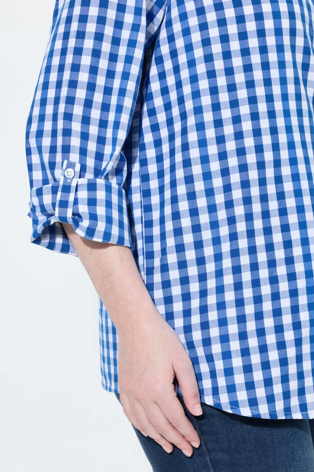 Contrasting Checkered Shirt