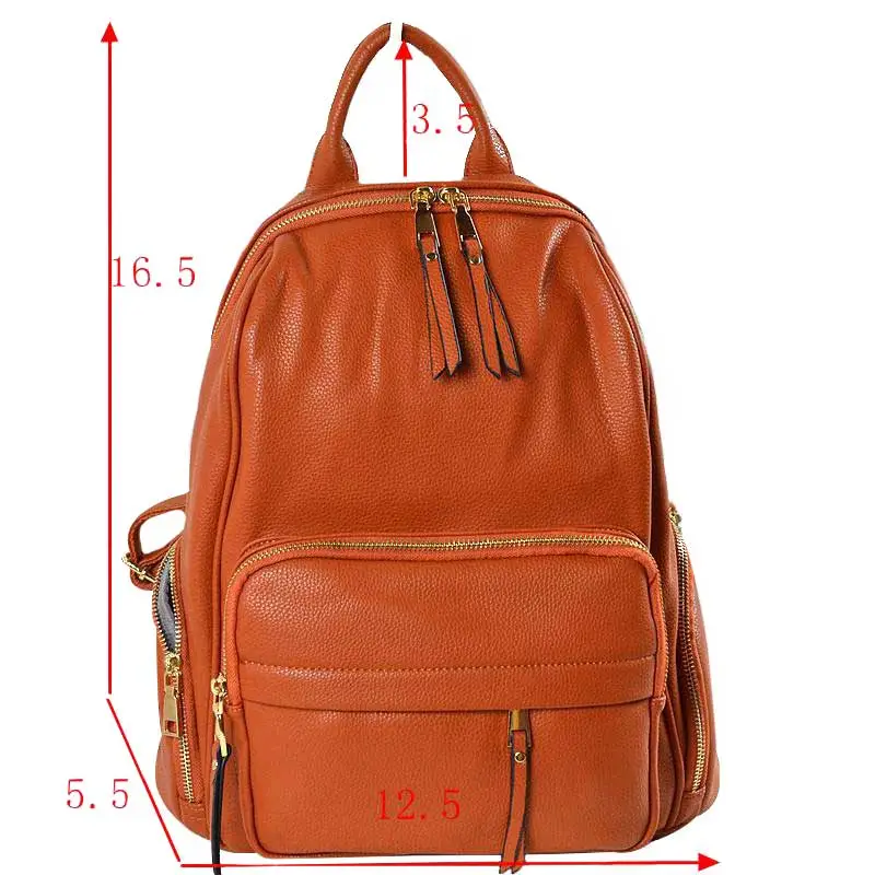 Shoulder Vegan Leather Backpack
