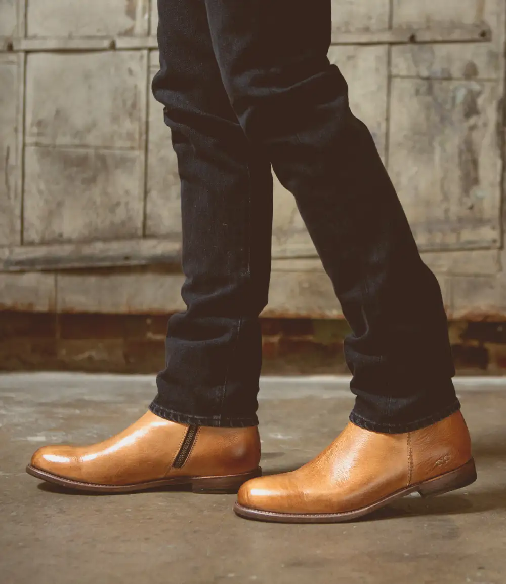 Low-Top Leather Heritage Ankle Boots