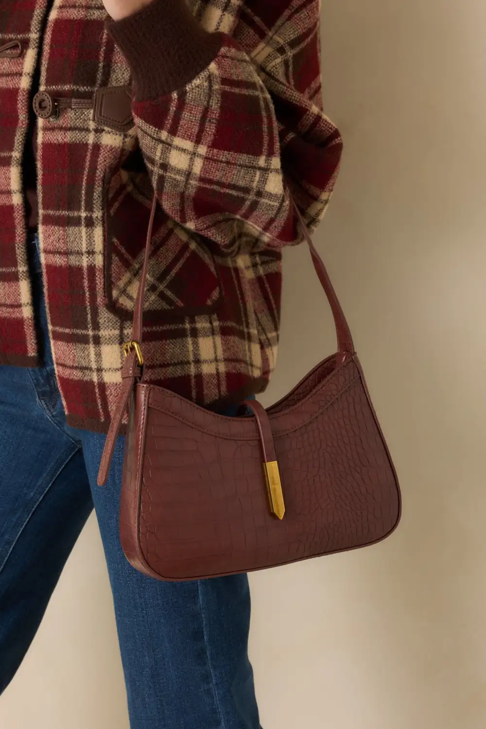 Easy Faux Leather Leather Handbag