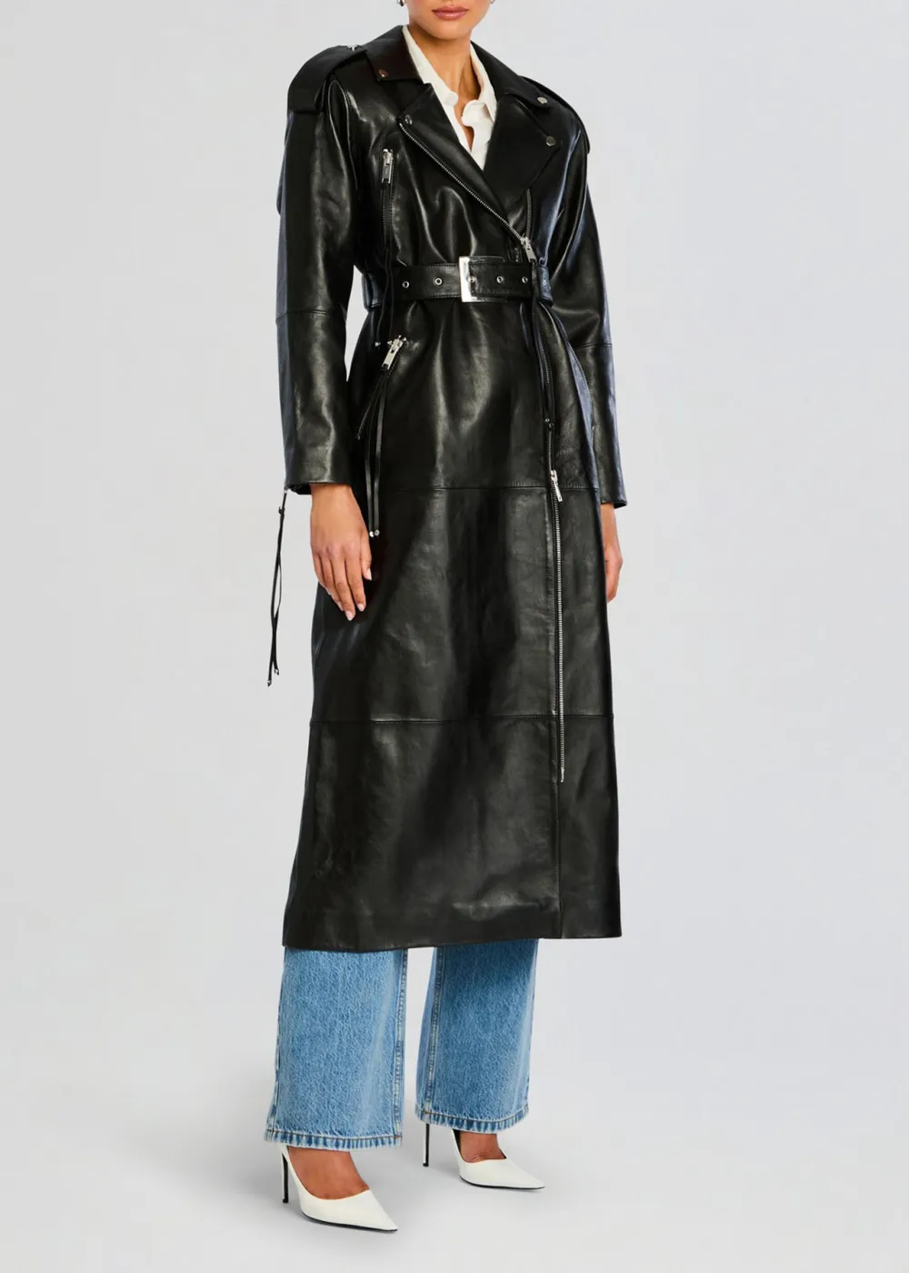 Leather Trench Coat