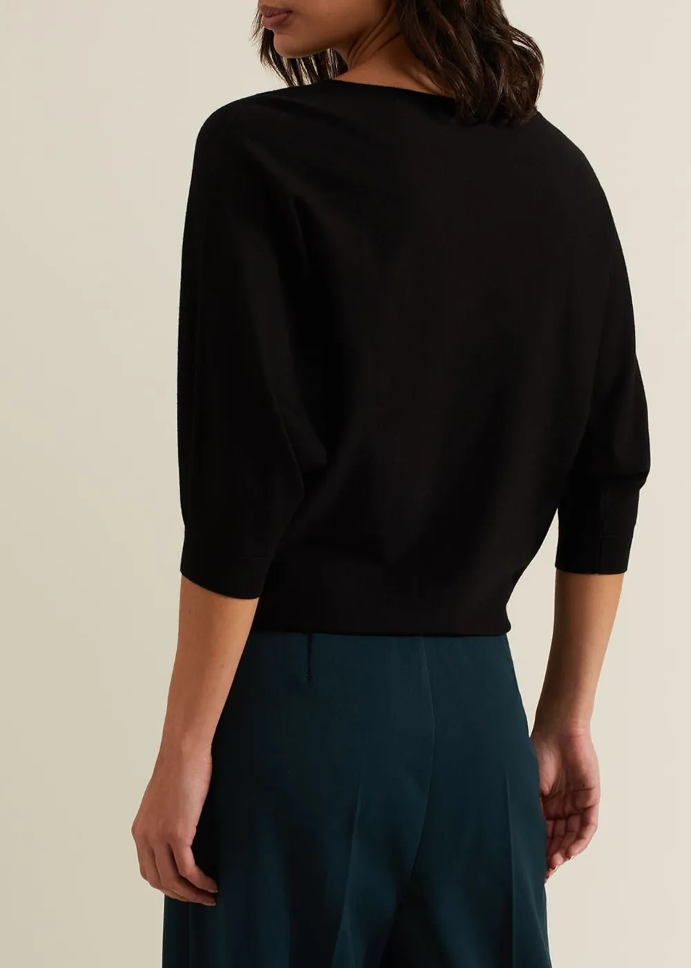 Simple Solid Color Round Neck Top