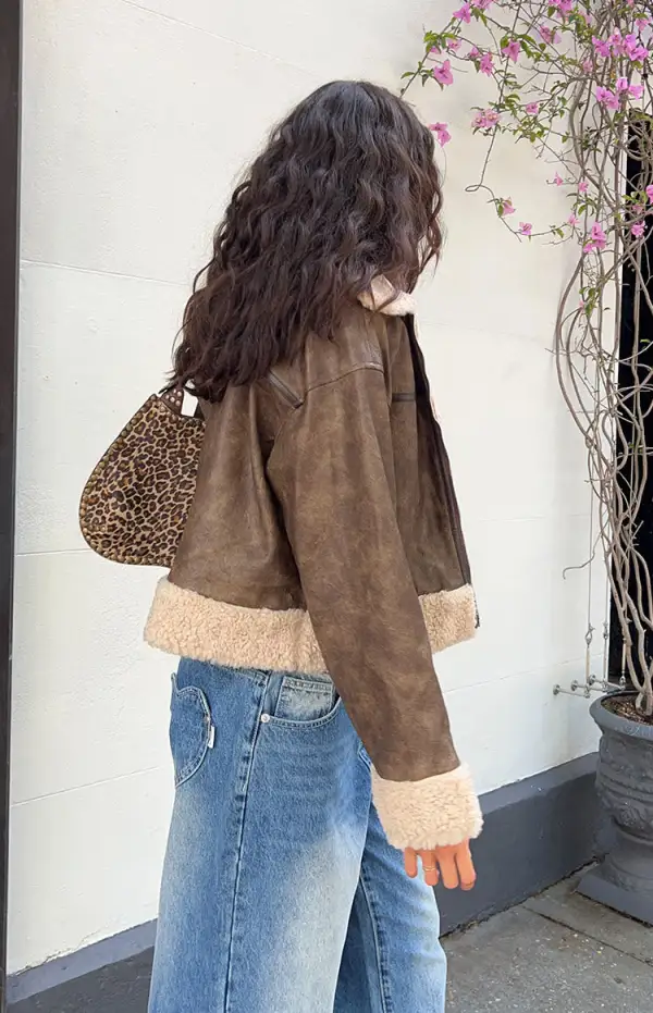 Leather Aviator Jacket