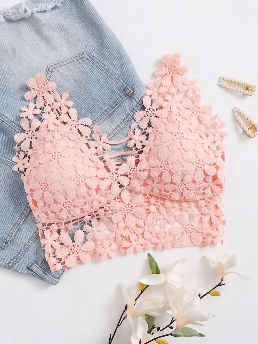 Lace Longline Bralette