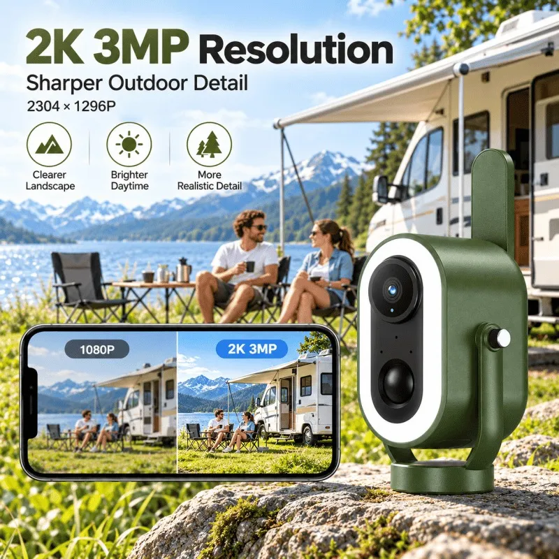 4G LTE Cellular Security Camera Wireless Battery Powered