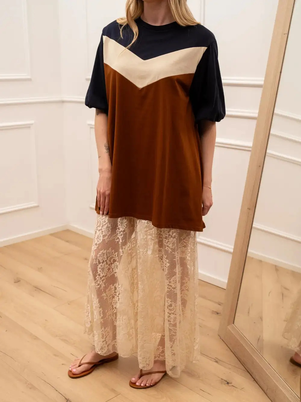 Flowing Midi Cotton Skirt