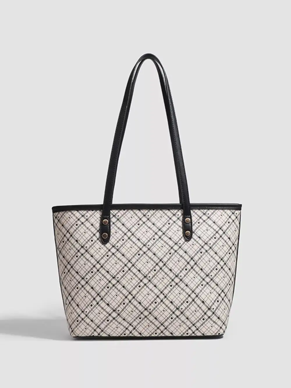 Plaid Plush Tote Bag
