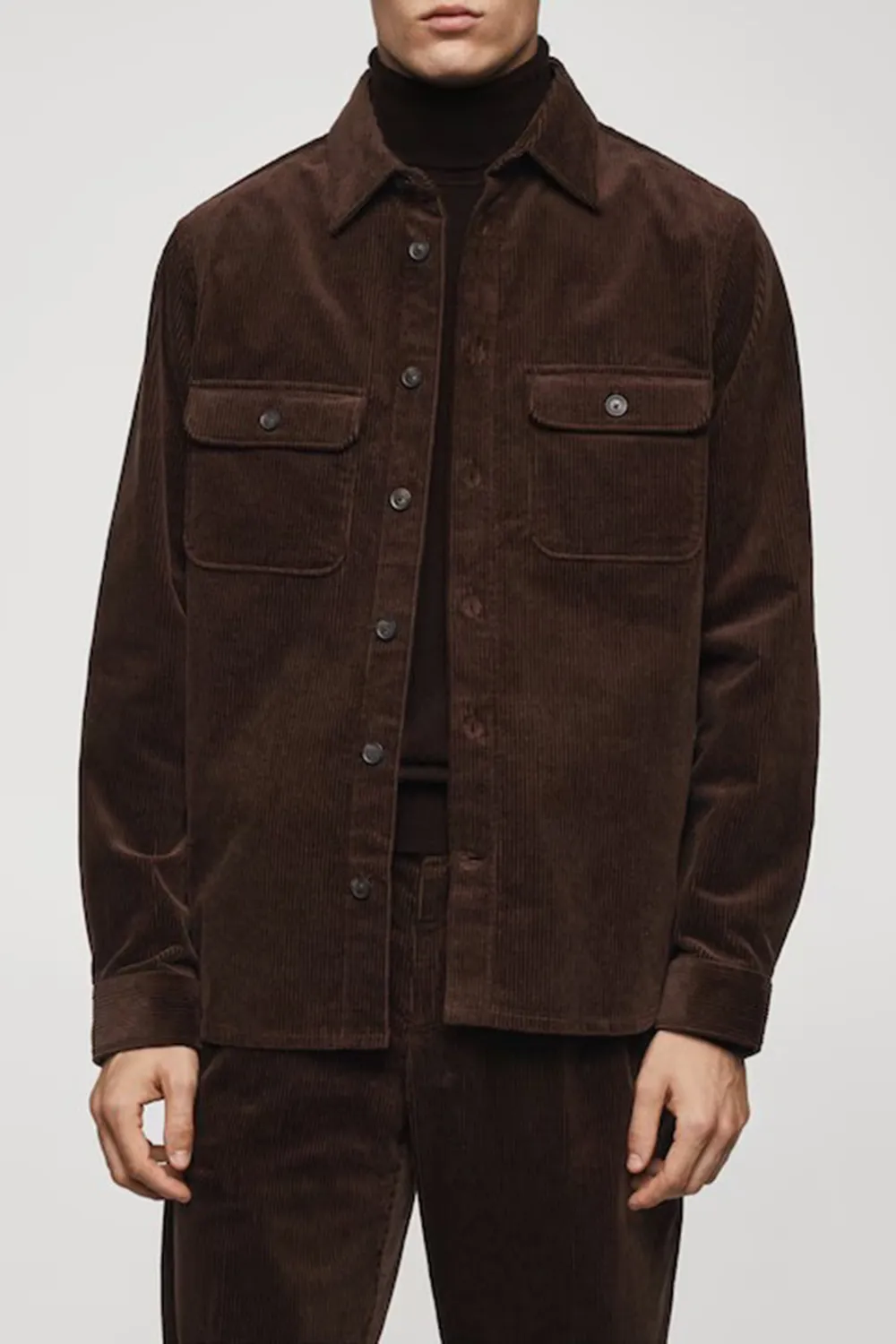 Corduroy Pockets Overshirt