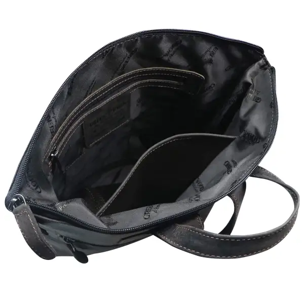 Structured A4 Leather Backpack