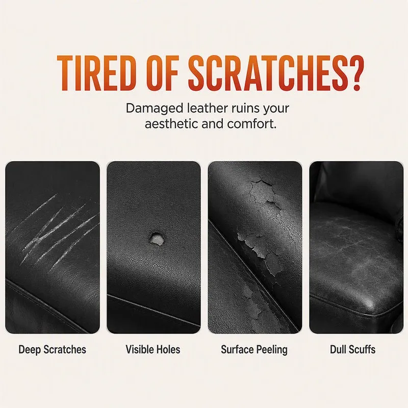 Multi‑Functional Leather Scratch Repair Cream‑Professional Seamless Leather Restorer, Texture Restoration Balm for Sofa, Car Seats, Bags & Shoes