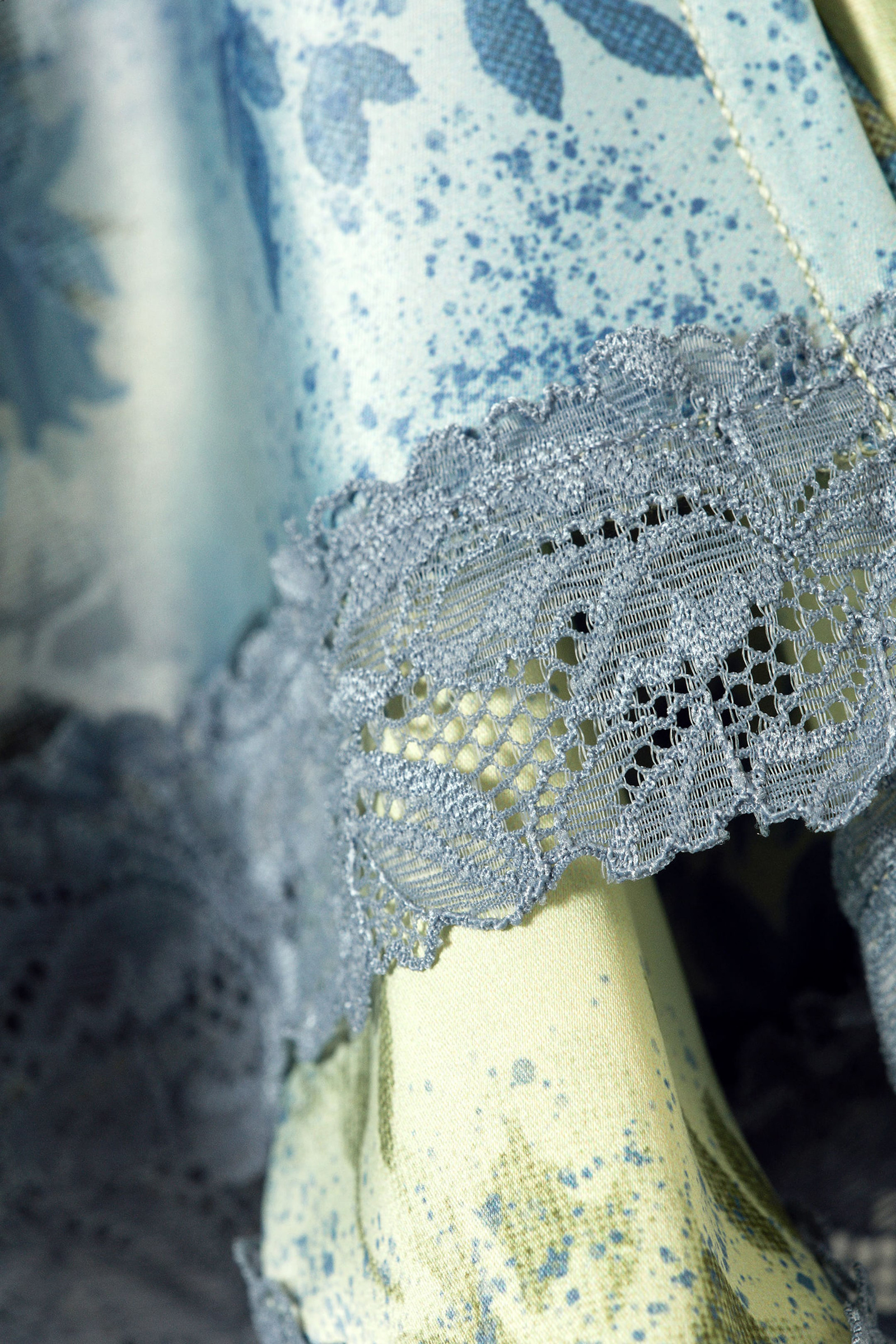 Patchwork Lace Mini Skirt