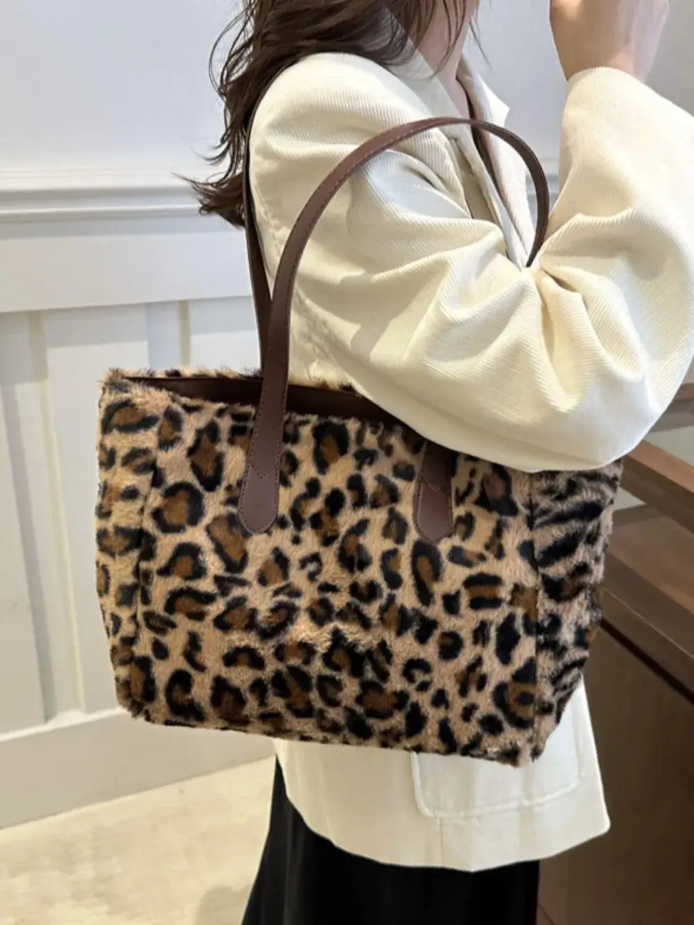 Leopard Print Tote Bag