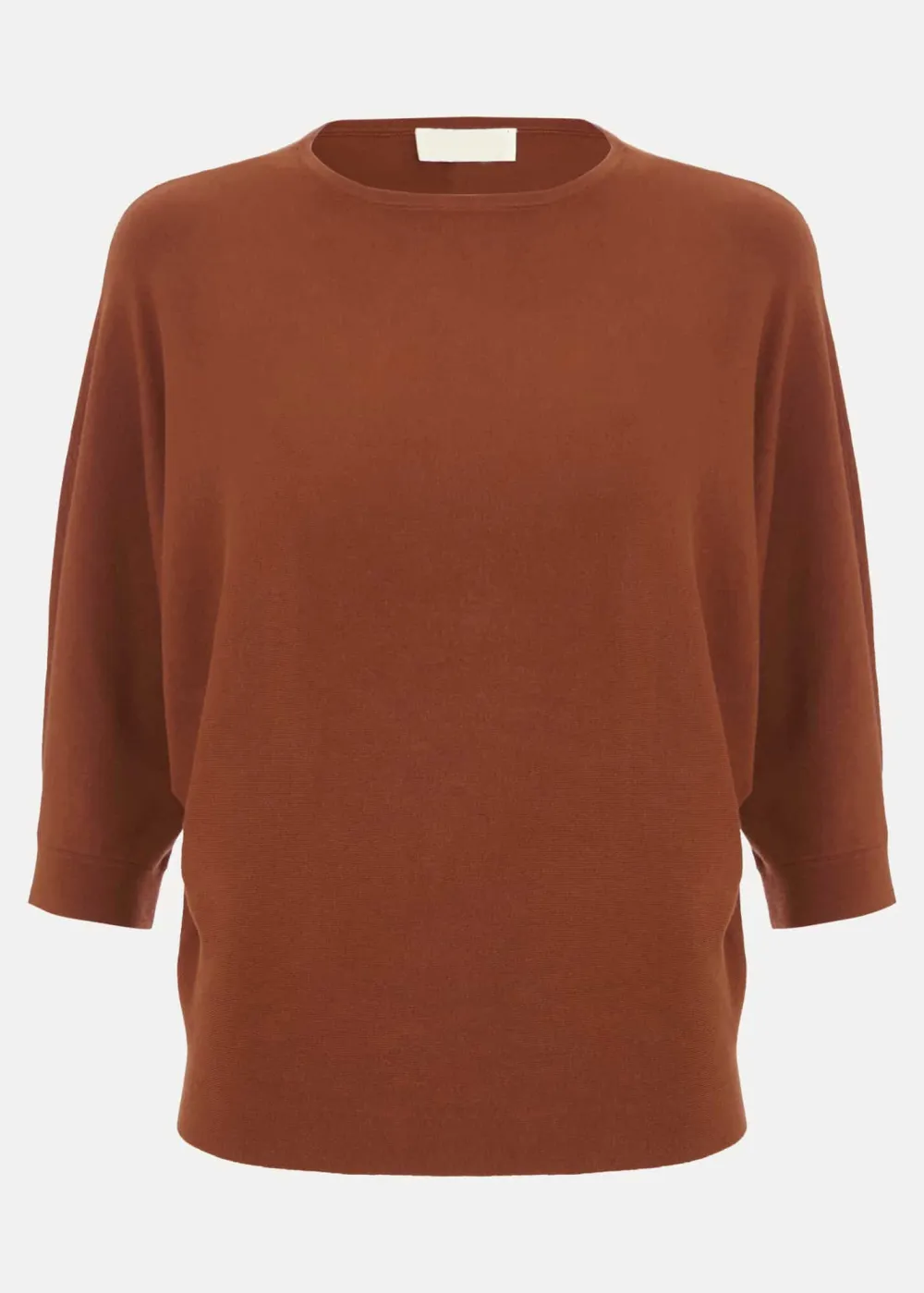 Simple Solid Color Round Neck Top