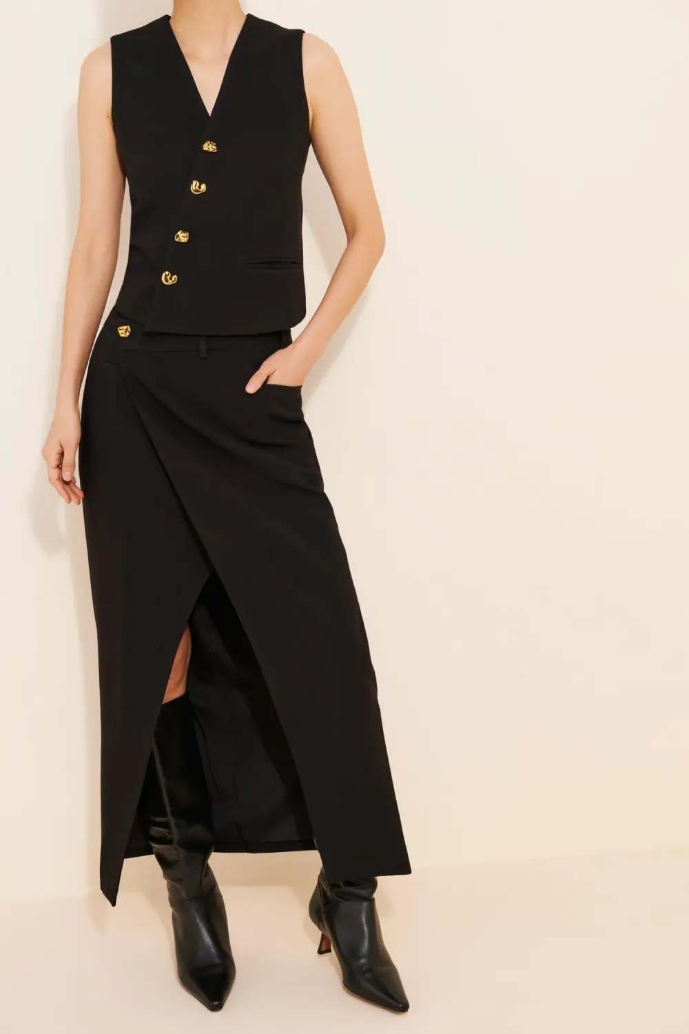 Asymmetrical Maxi Skirt