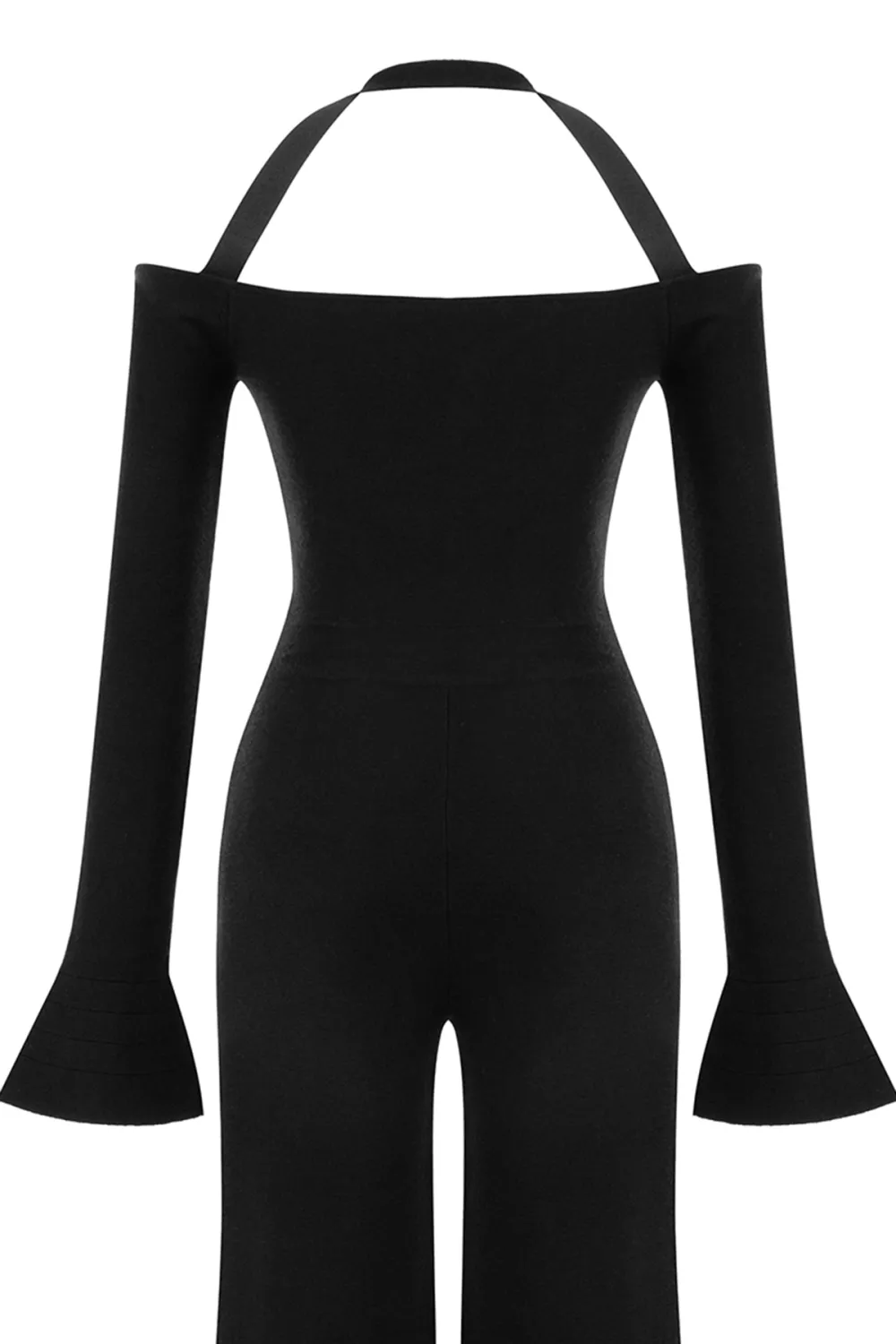 Halter Jumpsuit-Black
