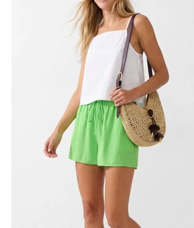 Woven Roomy Easy Waist Casual Shorts