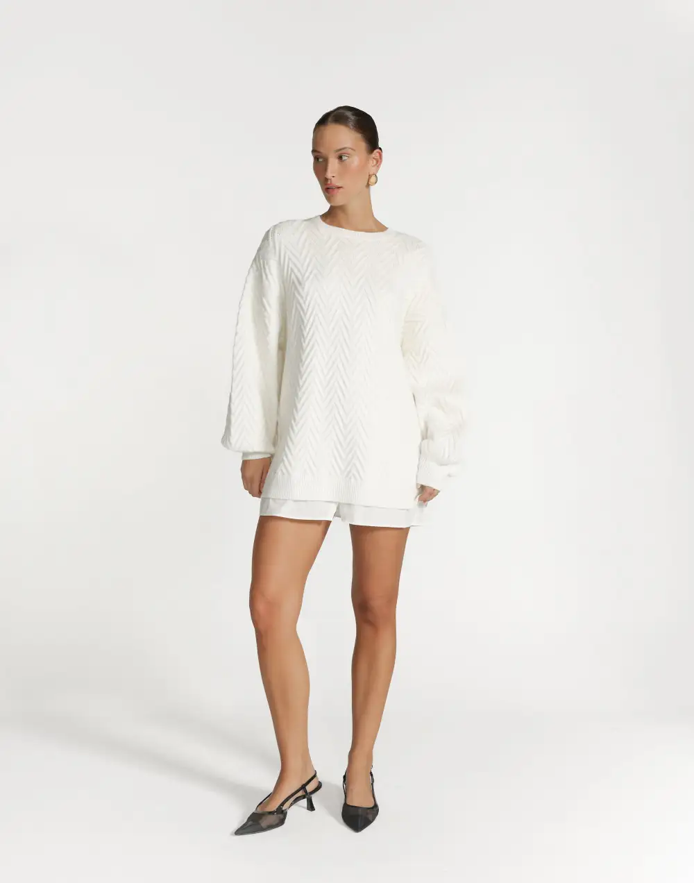 Macie Mini Dress (Off White)