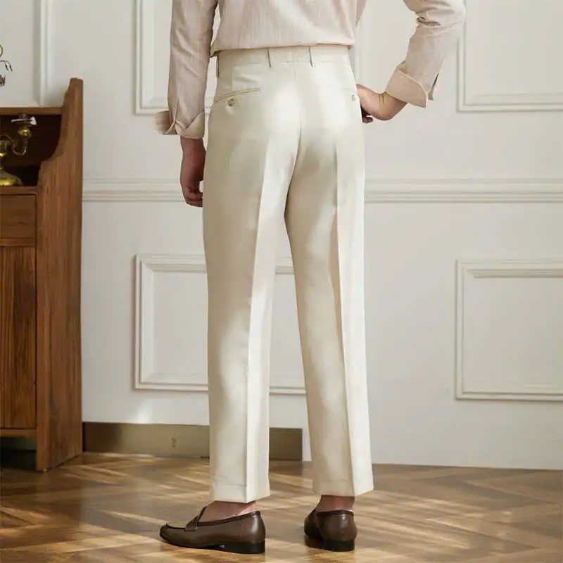 Relaxed Elastic Waist Trousers