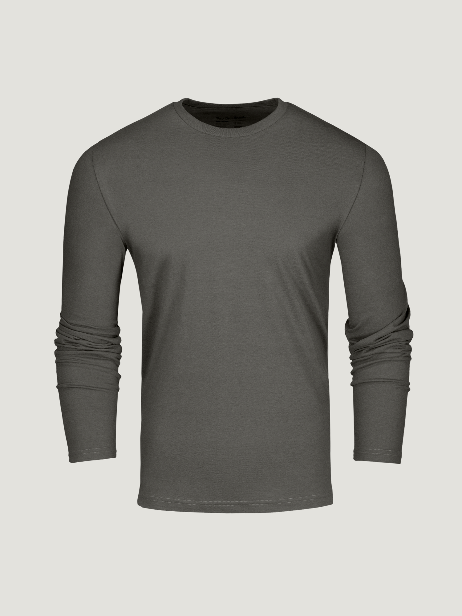 Stone Green Long Sleeve Crew Neck