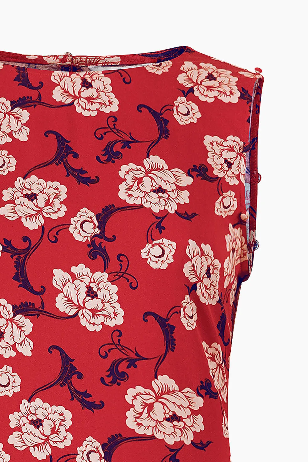 Convertible Floral Print Dress