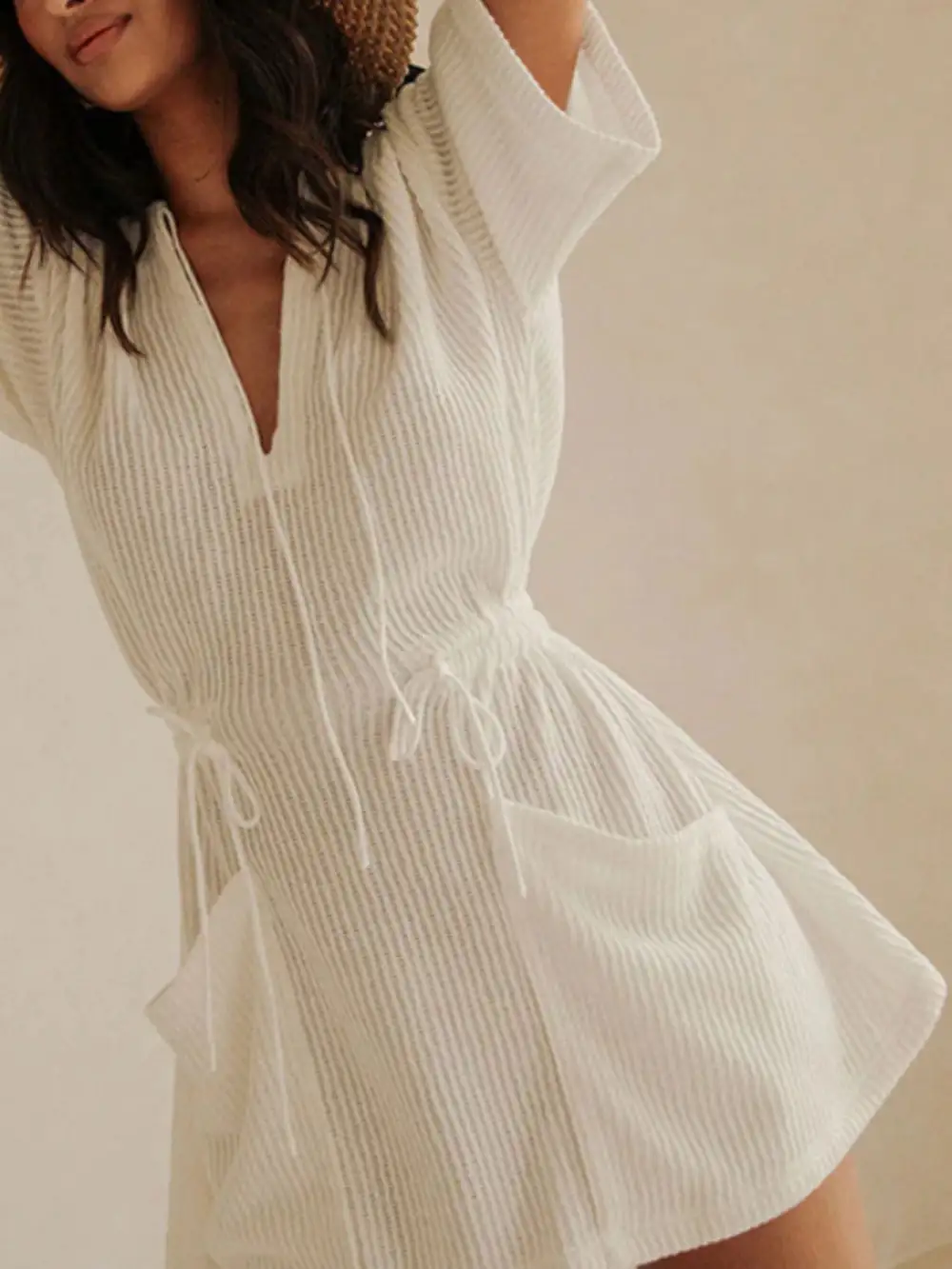 Structured Shape Short Sleeve Dress