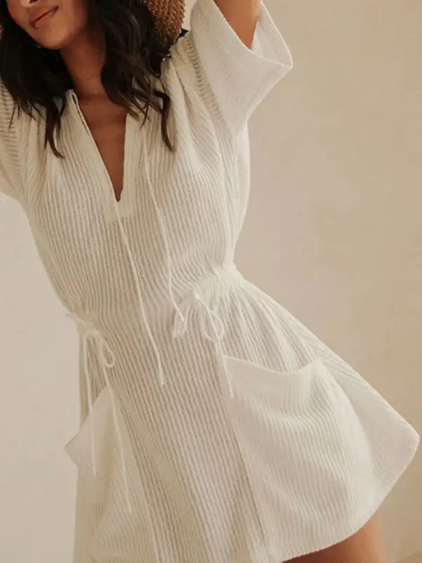 Structured Shape Short Sleeve Dress