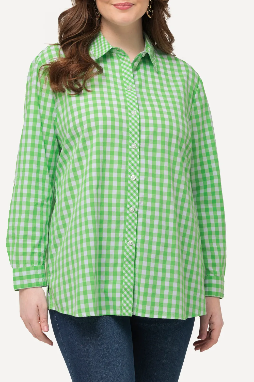 Contrasting Checkered Shirt