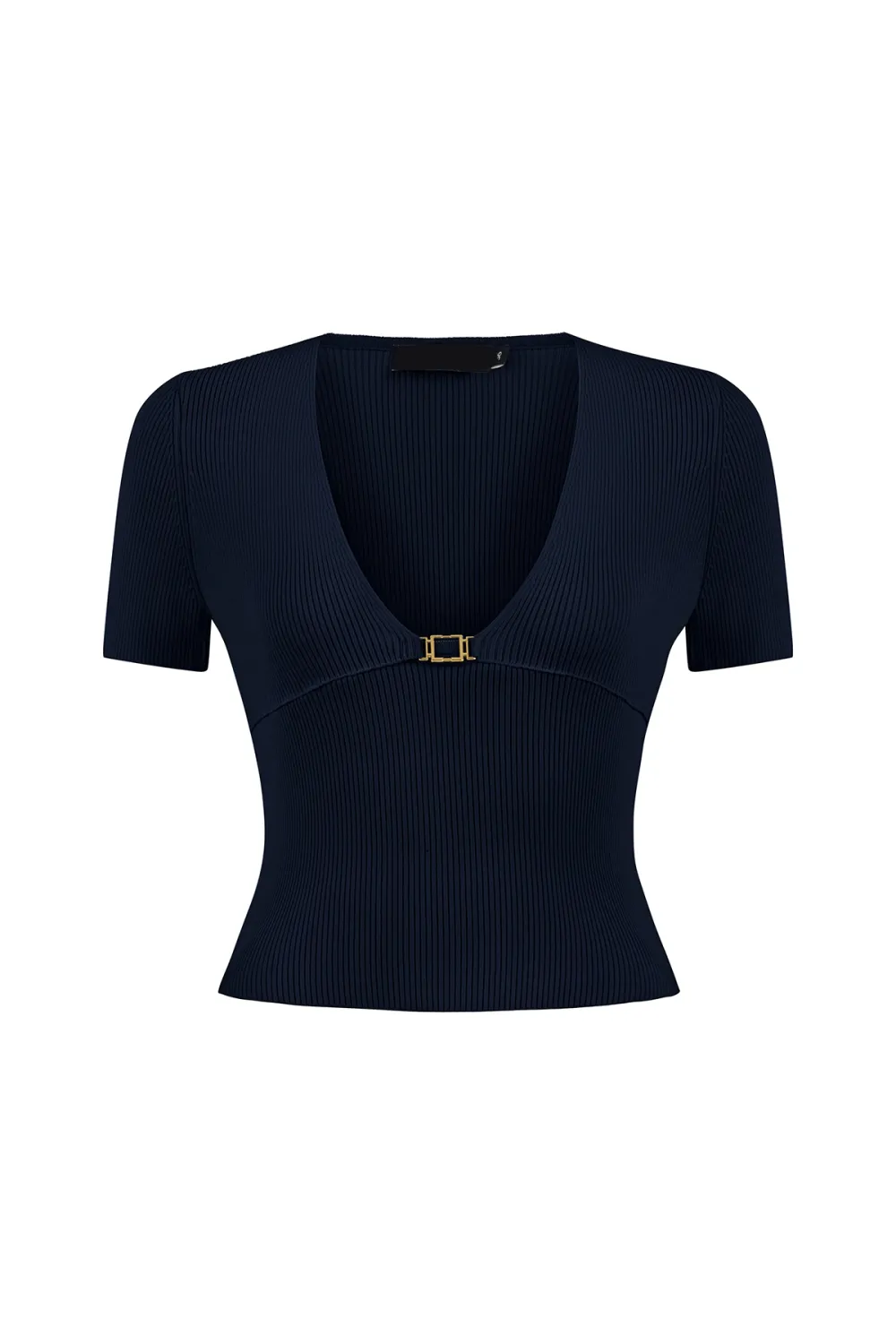 V-Neck Top-Beige