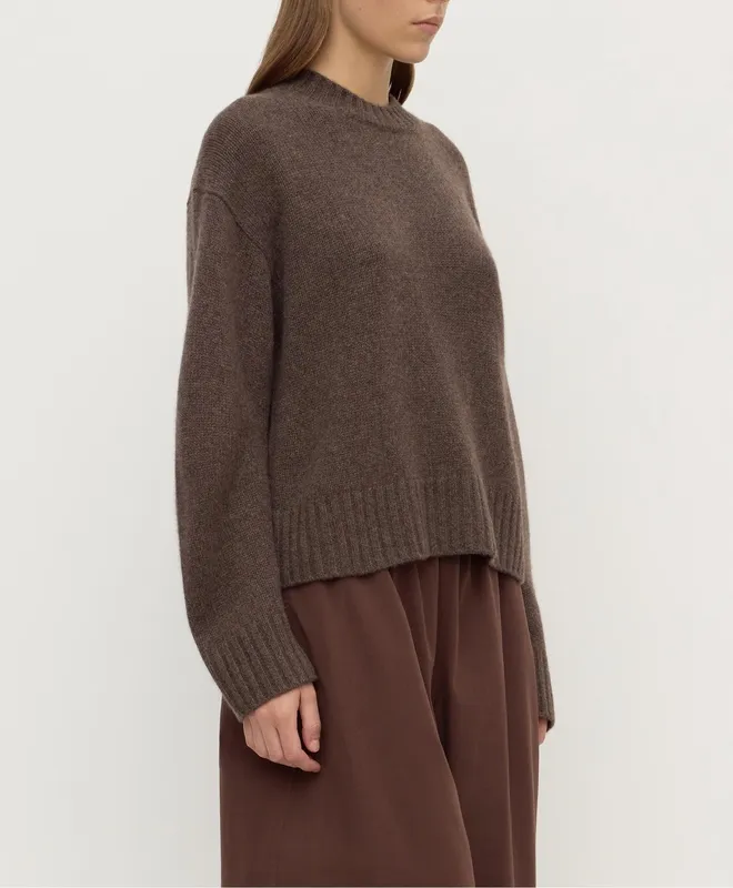 Ganache Marle Cashmere Crew-Neck Knit Sweater
