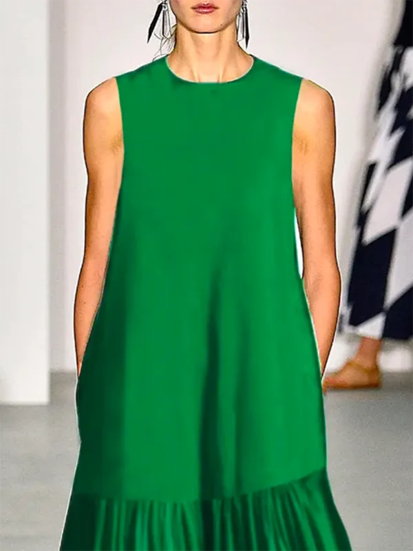 Joint Neck Maxi Dress