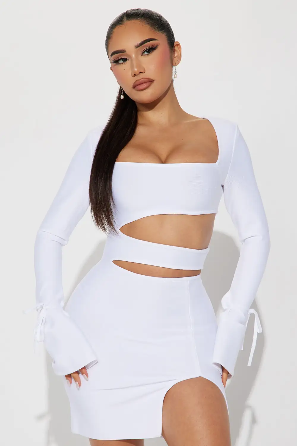 Aurelia Bandage Mini Dress - White