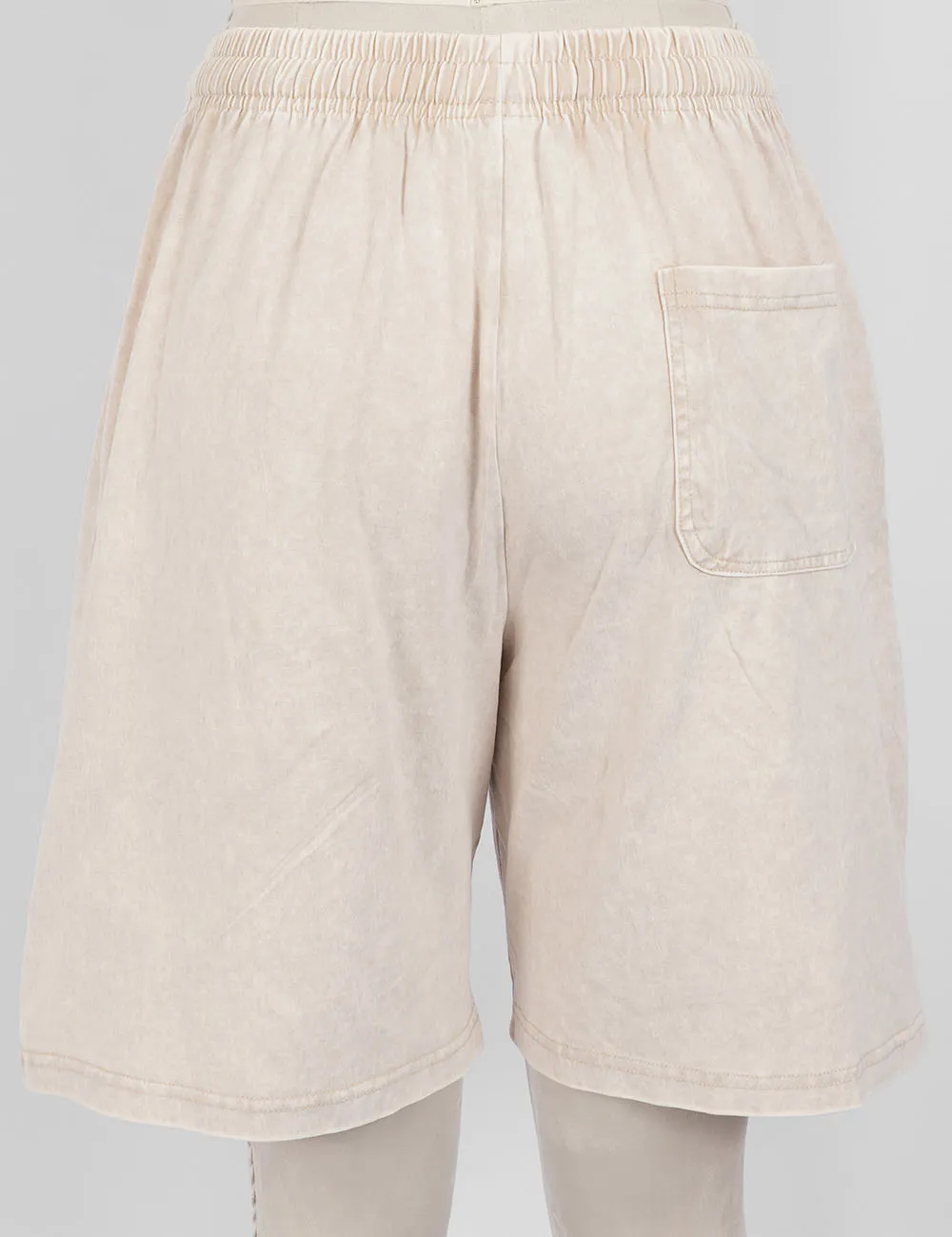 Vintage Washed Elastic Wide Leg Shorts