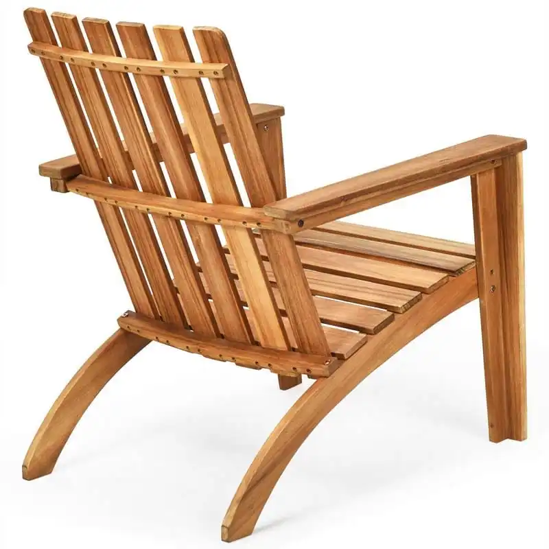 Outdoor Patio Acacia Wood Adirondack Lounge Chair