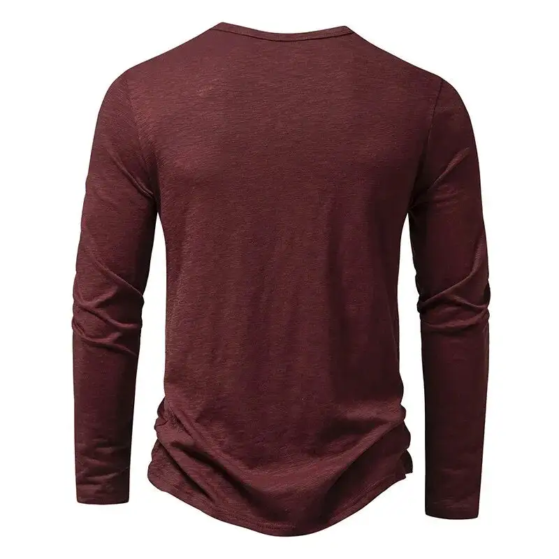 Slub Cotton Henley Shirt