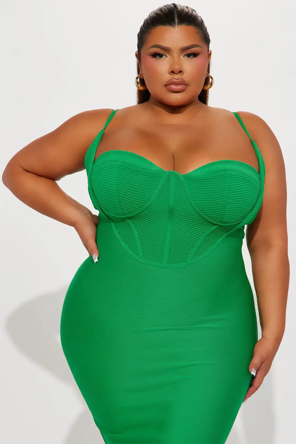 Its A Lifestyle Midi Dress - Green