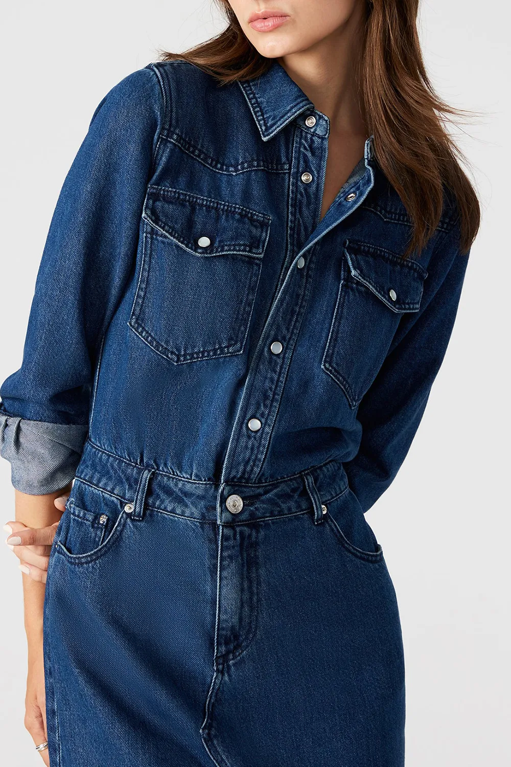 DENIM MAXI DRESS