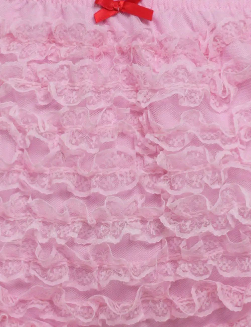 Romantic Lace Tiered Ruffle Mini Shorts