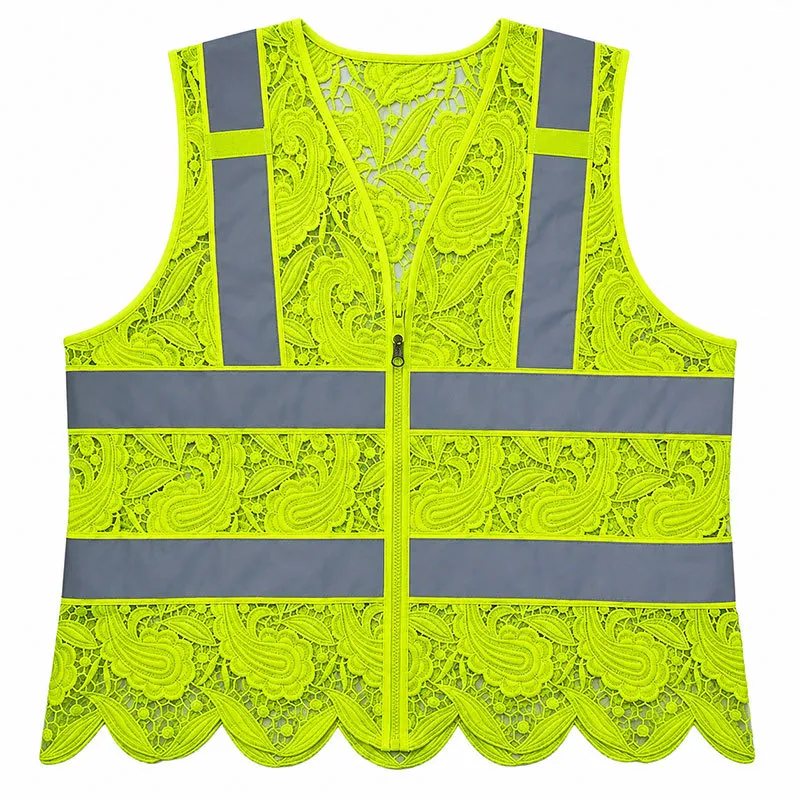 Lace Reflective Safety Vest - Stylish & Secure