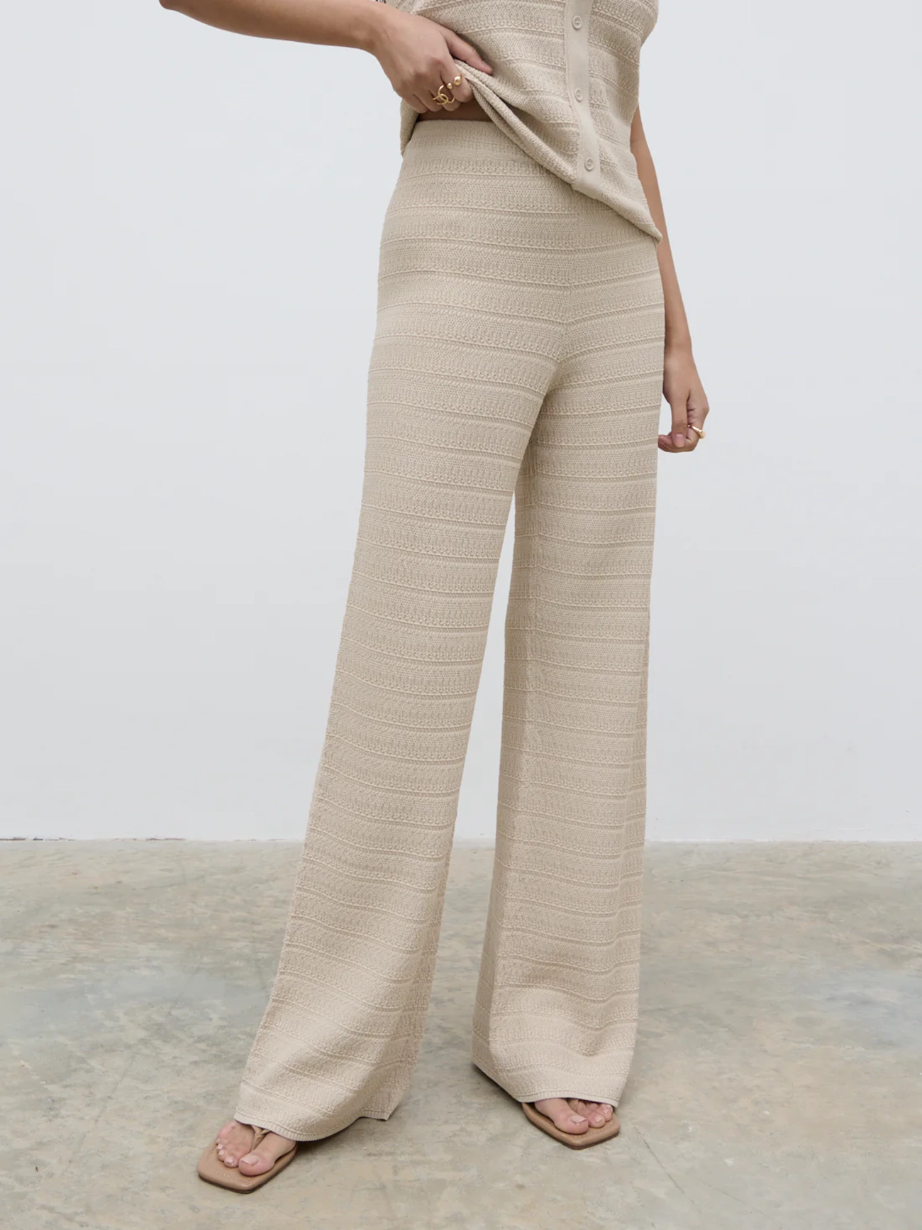 Crochet Knit Trousers