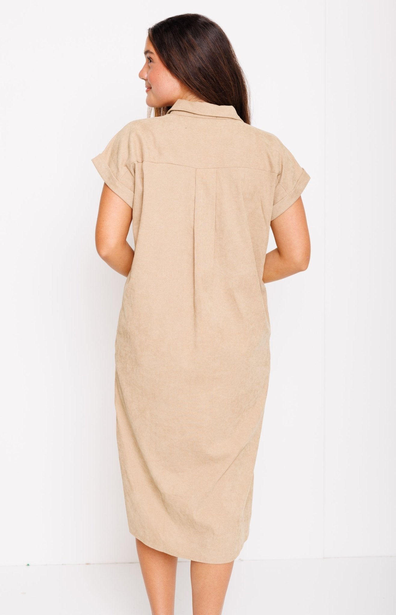 Espresso Midi Dress, CAMEL