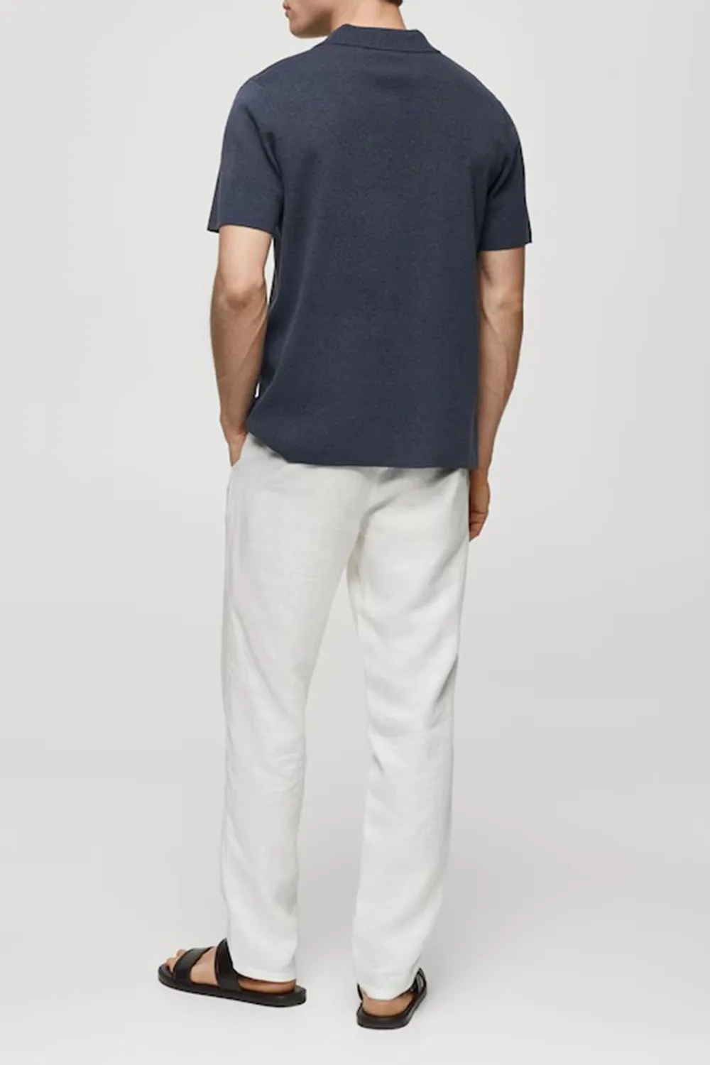 Fine-Knit Cotton Polo Shirt