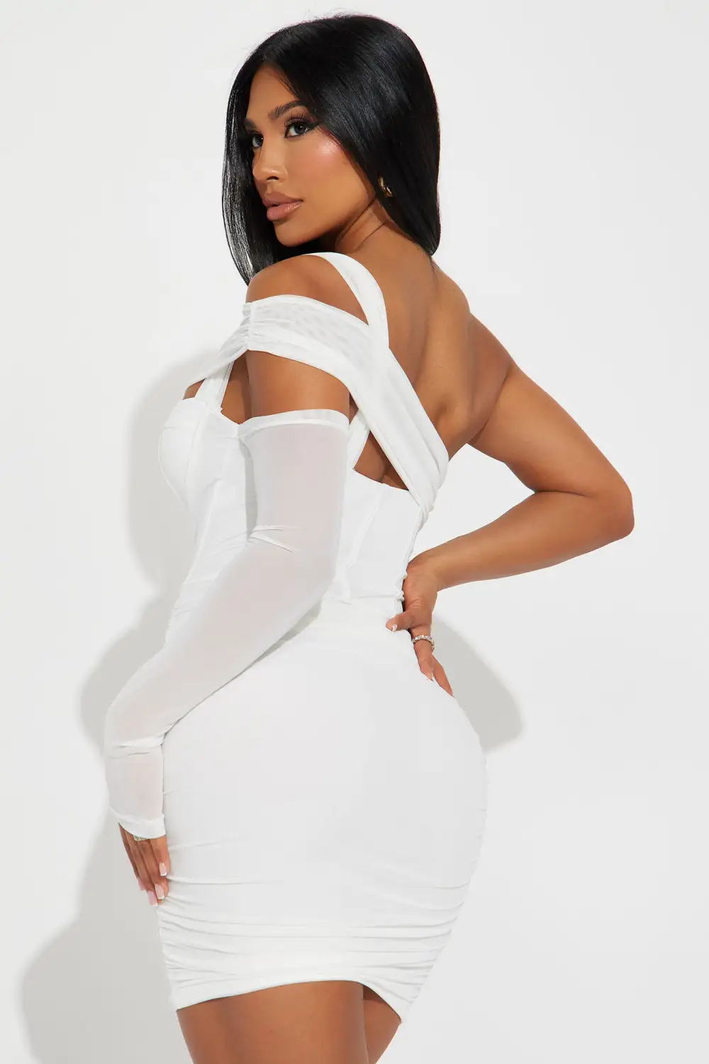 Angel in Disguise Corset Mini Dress - White