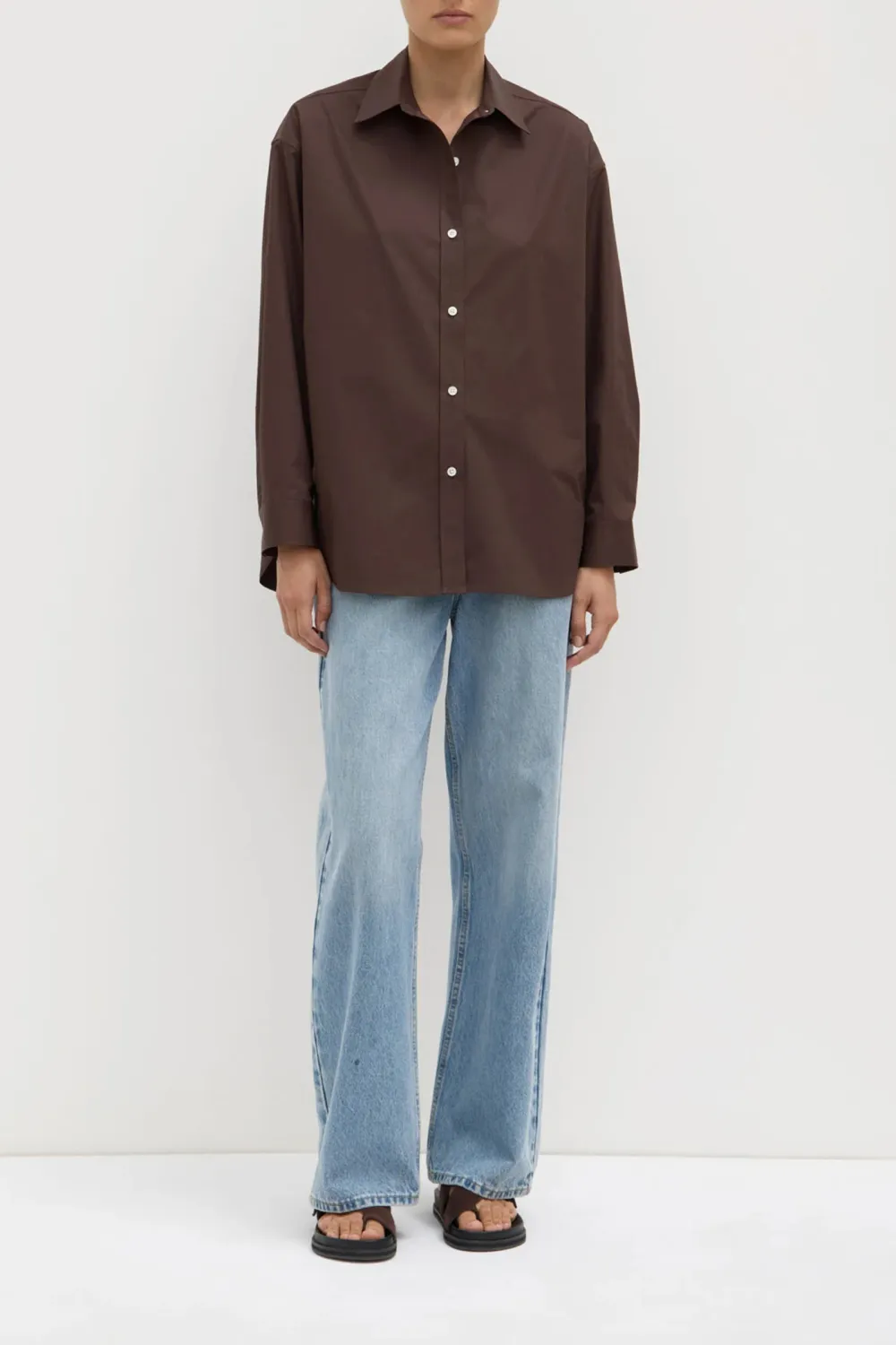 Long Sleeved Cotton Poplin Shirt