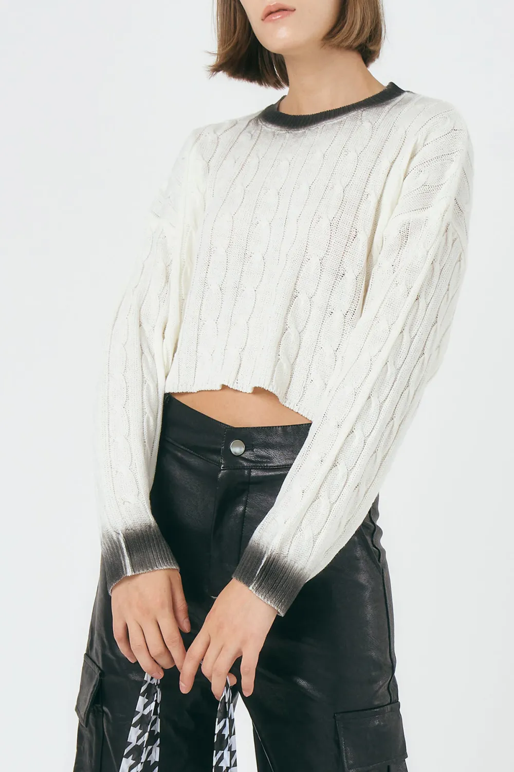 Faded Knitted Top