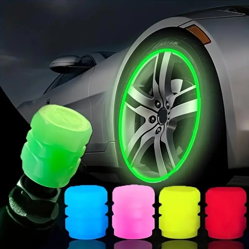 Glow-in-the-Dark Valve Stem Caps