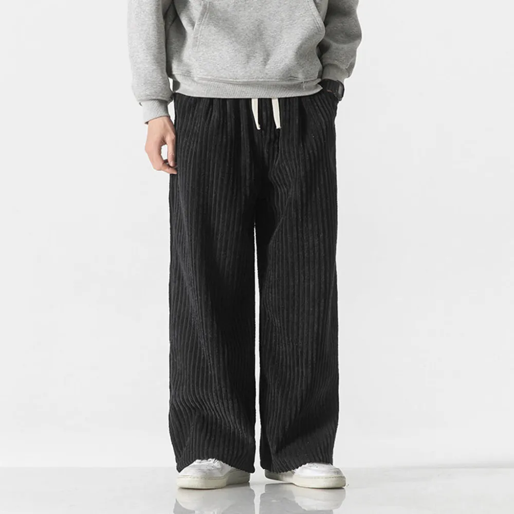 Textured Corduroy Wide Pants