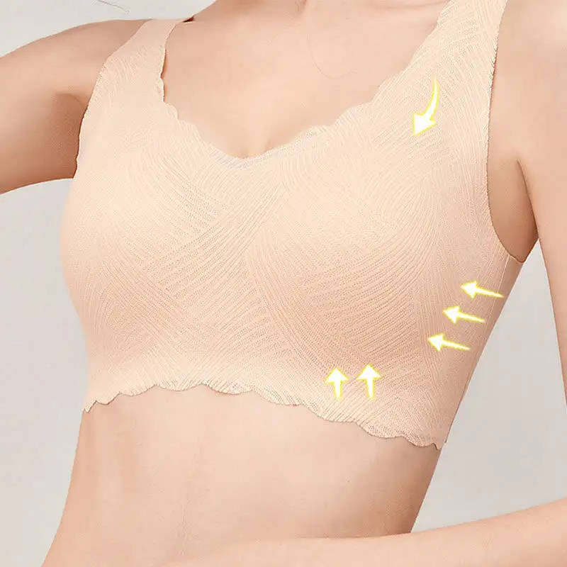 Seamless Push Wireless Bra