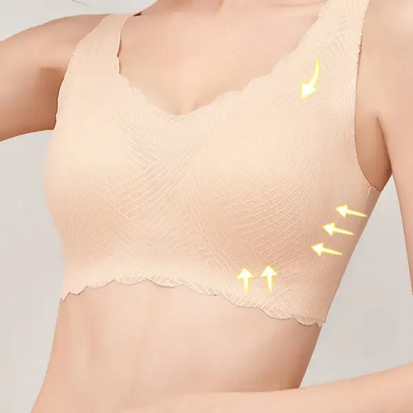 Seamless Push Wireless Bra
