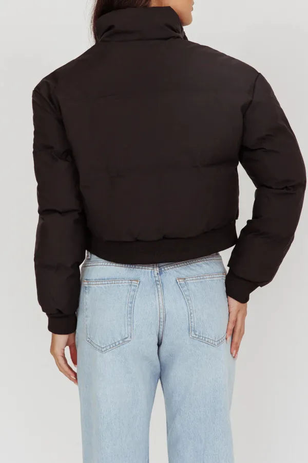 Slim Fit Solid Color Women's Warm Jacket