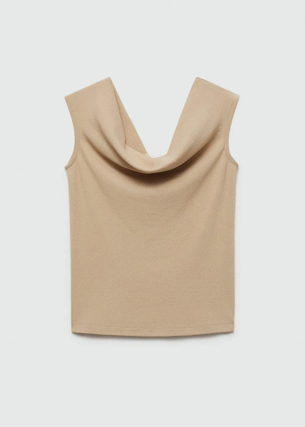 Draped neckline top